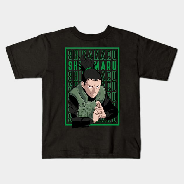 Shikamaru Anime Fanart Kids T-Shirt by Planet of Tees